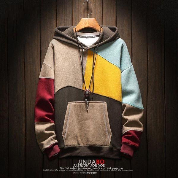 male hoodie autumn and winter mixed-colored clothes tide marks coat thick velvet beautiful big shirt size db4n, Black
male hoodie autumn and winter mixed-colored clothes tide marks coat thick velvet beautiful big shirt size db4n, Black
