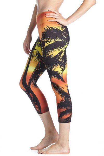 women's leggings women palm under the sunset print fitness quick dry exercise high waist mid calf energy pants trousers ropa mujer, Black
women's leggings women palm under the sunset print fitness quick dry exercise high waist mid calf energy pants trousers ropa mujer, Black