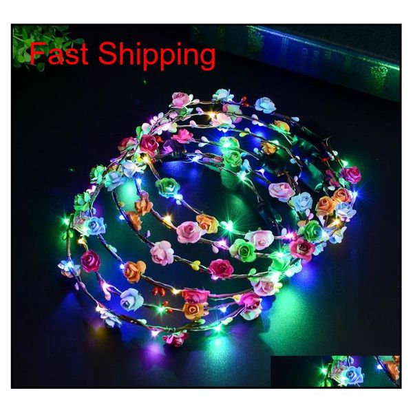 flashing led hairbands strings glow flower crown headbands light party rave floral hair garland luminous wreath qylnna bdefashion, Silver
flashing led hairbands strings glow flower crown headbands light party rave floral hair garland luminous wreath qylnna bdefashion, Silver