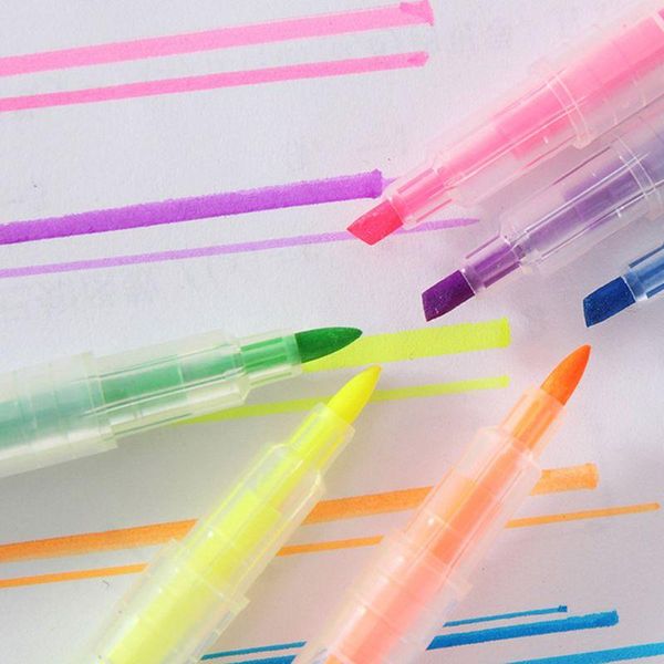 highlighters f2ta 6 colors double headed highlighter pens fluorescent marker art drawing stationery school supply, Black;red
highlighters f2ta 6 colors double headed highlighter pens fluorescent marker art drawing stationery school supply, Black;red