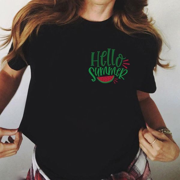 hello summer letters print women black tshirt new fashion short sleeve shirts casual cotton girls, White
hello summer letters print women black tshirt new fashion short sleeve shirts casual cotton girls, White