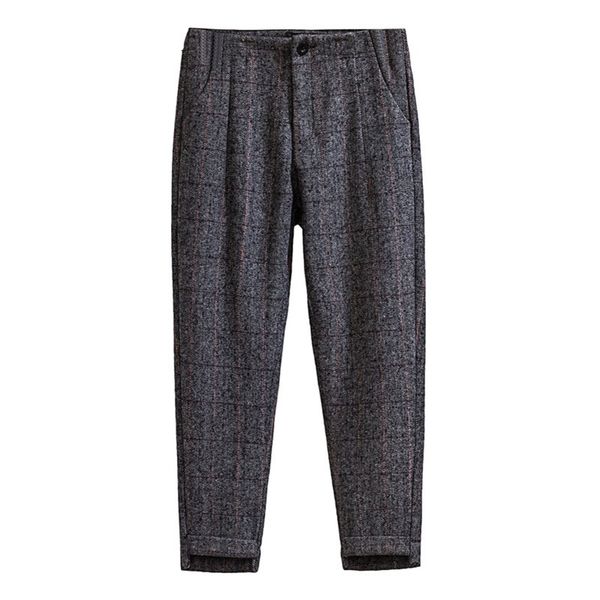 more female size autumn and new winter was thin wool plaid pants harem british style fiou, Black;white
more female size autumn and new winter was thin wool plaid pants harem british style fiou, Black;white