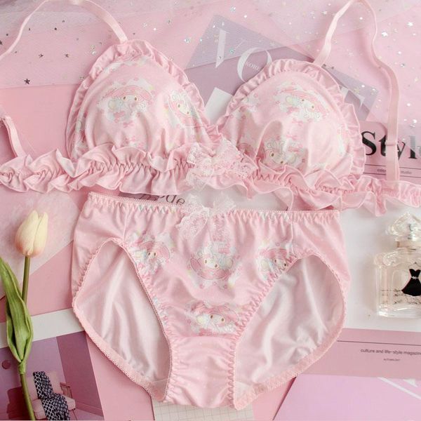 bras sets kawaii girls japanese lolita princess cute heart anime lingerie set women's bra & panties bikini underwear women, Red;black
bras sets kawaii girls japanese lolita princess cute heart anime lingerie set women's bra & panties bikini underwear women, Red;black