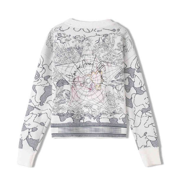 women's sweaters fashion runway luxury famous european design kint five pointed star embroidery jacquard femmes jumpers 1csw, White;black
women's sweaters fashion runway luxury famous european design kint five pointed star embroidery jacquard femmes jumpers 1csw, White;black