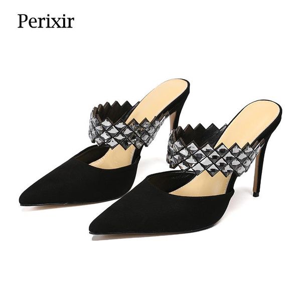 sandals perixir design women pointed toe stiletto heel 10cm black suede lady footwear slip on party female shoes in summer
sandals perixir design women pointed toe stiletto heel 10cm black suede lady footwear slip on party female shoes in summer