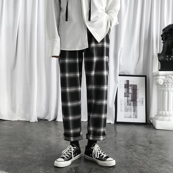 2021 new men's lattice printing leisure casual black color fashion loose haren pants plaid trousers size m-2xl ax21
2021 new men's lattice printing leisure casual black color fashion loose haren pants plaid trousers size m-2xl ax21