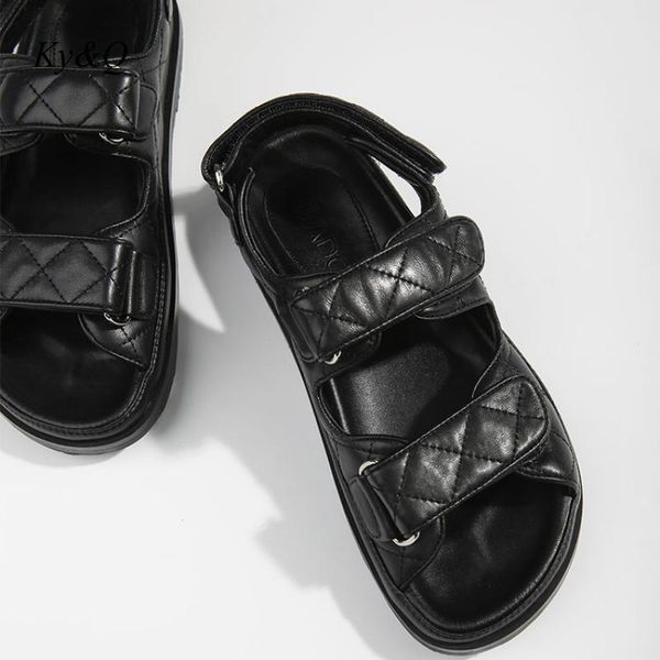 brand designer shoes woman gladiator sandals women leather platform sandals ladies summer 2021, Black