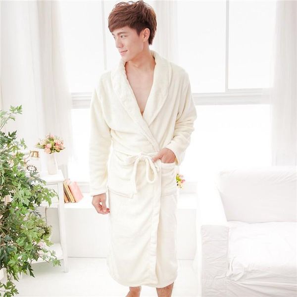 men's sleepwear male flannel robe soft winter warm kimono bathrobe gown lounge wear casual nightwear home clothes loose lingerie, Black;brown
men's sleepwear male flannel robe soft winter warm kimono bathrobe gown lounge wear casual nightwear home clothes loose lingerie, Black;brown