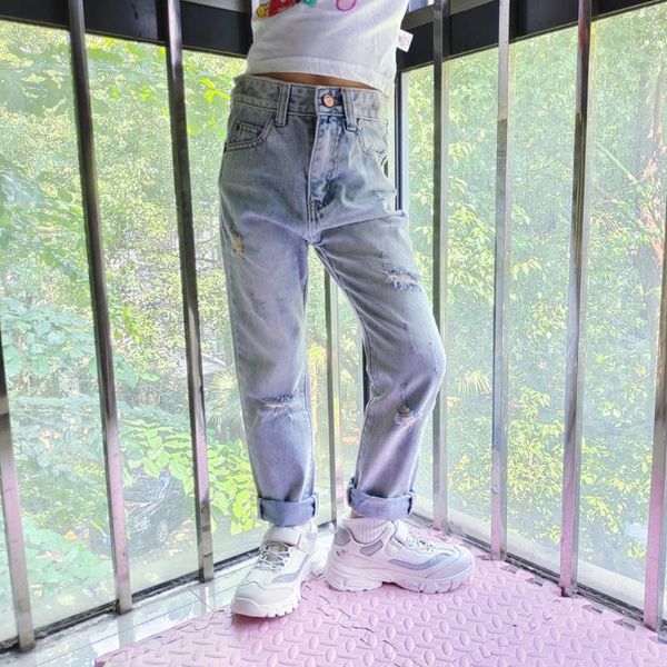 jeans chumhey 1-8t spring kids children pants boys jean girls denim trousers broken hole child clothing clothes, Blue
jeans chumhey 1-8t spring kids children pants boys jean girls denim trousers broken hole child clothing clothes, Blue