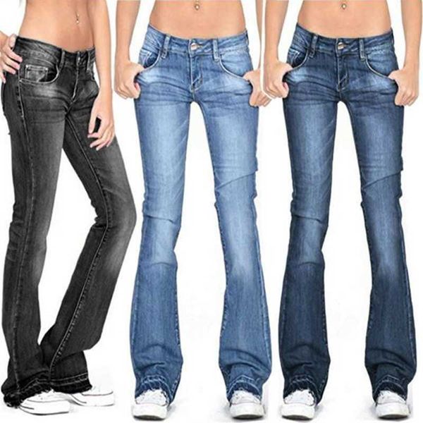 womens designer jeans casual bleached flare long pants womens fashion plus size solid color jeans, Blue
womens designer jeans casual bleached flare long pants womens fashion plus size solid color jeans, Blue