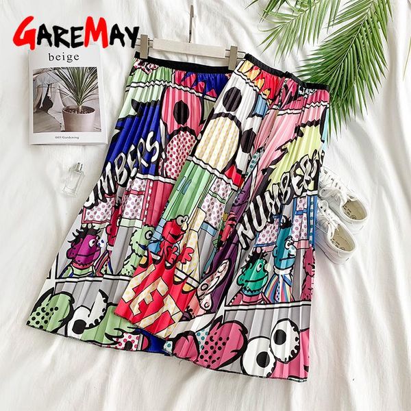 skirts garemay artoon pleated skirt women's midi elastic waist a line high female summer withe waiist, Black
skirts garemay artoon pleated skirt women's midi elastic waist a line high female summer withe waiist, Black