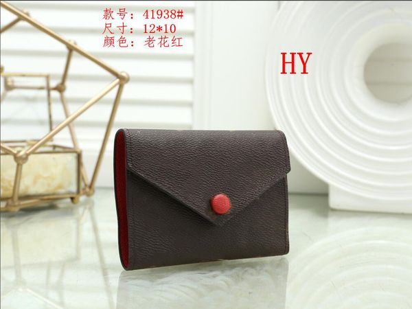 2021 quality women short wallet discount original box card holder brand designer damier checked flower wallets, Red;black
2021 quality women short wallet discount original box card holder brand designer damier checked flower wallets, Red;black