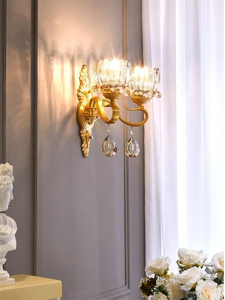golden bedside flower crystal wall lamps bedroom european living room bathroom mirror headlights luxury wall sconces lights
golden bedside flower crystal wall lamps bedroom european living room bathroom mirror headlights luxury wall sconces lights