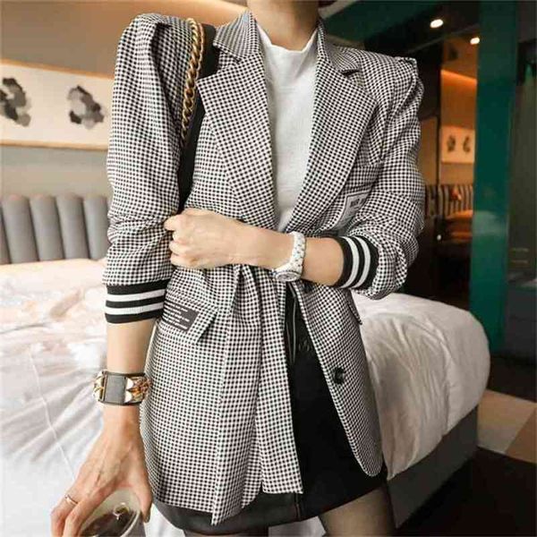 elegant womens blzaer coat high waist lapel collar long sleeve female suits ladies ol fashion spring 210603, Black;brown
elegant womens blzaer coat high waist lapel collar long sleeve female suits ladies ol fashion spring 210603, Black;brown