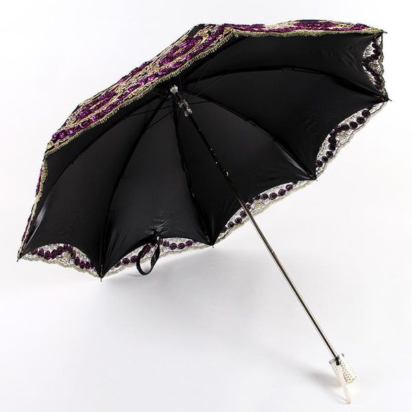 umbrellas double-layer folding lace embroidery umbrella double black glue uv protection sunshade
umbrellas double-layer folding lace embroidery umbrella double black glue uv protection sunshade