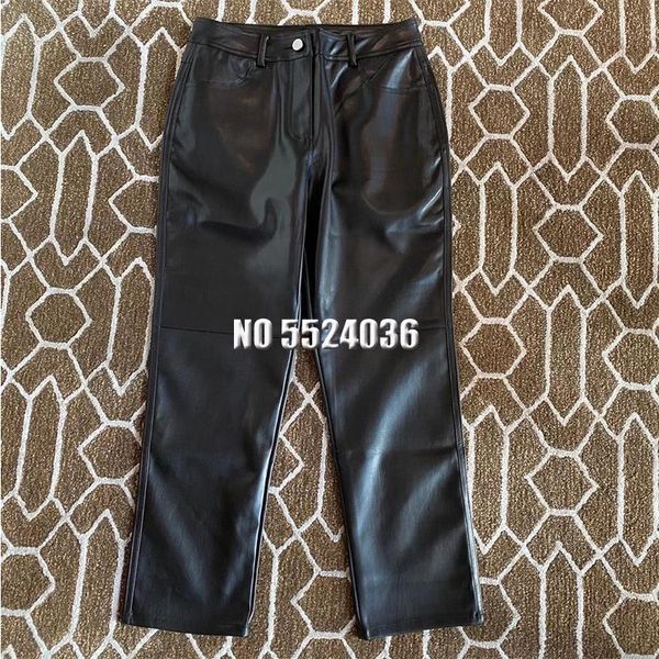 women's pants & capris 2021 fashion black leather high waist women casual pencil trouser autumn winter ladies straight pant design, Black;white
women's pants & capris 2021 fashion black leather high waist women casual pencil trouser autumn winter ladies straight pant design, Black;white