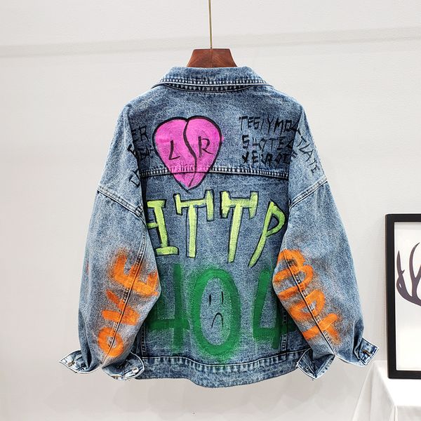 fashion graffiti letter print washed jacket women streetwear loose long sleeve harajuku denim coat female casual outerwear 457z, Black;brown
fashion graffiti letter print washed jacket women streetwear loose long sleeve harajuku denim coat female casual outerwear 457z, Black;brown