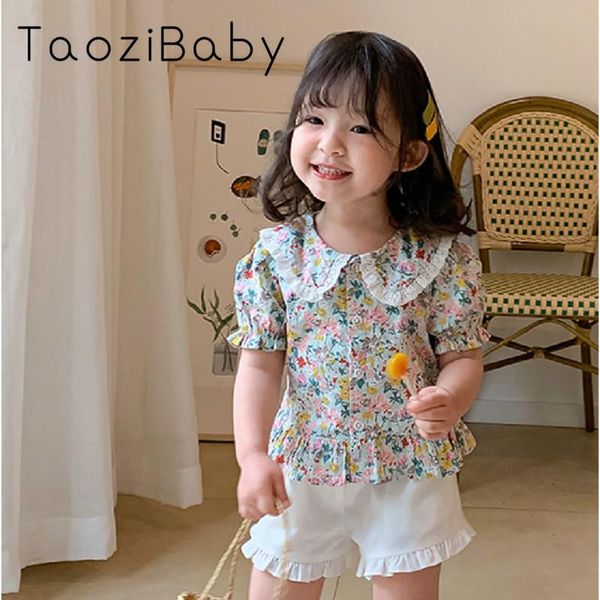 shirts girls' kids clothes lace collars floral dress 2021 spring and summer children's clothing, White;black
shirts girls' kids clothes lace collars floral dress 2021 spring and summer children's clothing, White;black