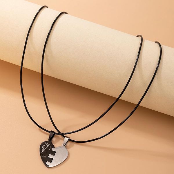 pendant necklaces huatang fashion love necklace set for women punk letter alloy clavicle chain couples anniversary jewelry wholesale 20838, Silver
pendant necklaces huatang fashion love necklace set for women punk letter alloy clavicle chain couples anniversary jewelry wholesale 20838, Silver