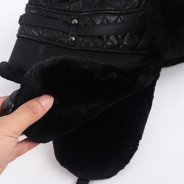 2021 winter warm leather pilot cap soviet russian ushanka faxu fur hats earflap bomber hat men black snow hatsg, Blue;gray
2021 winter warm leather pilot cap soviet russian ushanka faxu fur hats earflap bomber hat men black snow hatsg, Blue;gray
