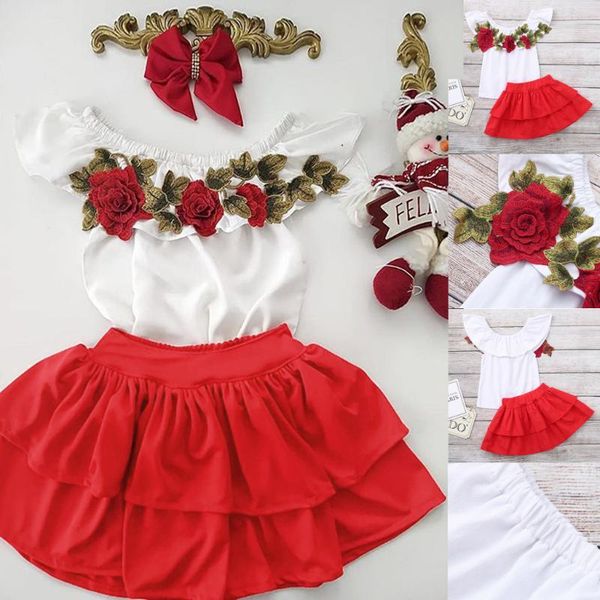 clothing sets costume for girls toddler baby kids girl off shoulder embroidery rose flowers +skirts outfits meisjes kleding, White
clothing sets costume for girls toddler baby kids girl off shoulder embroidery rose flowers +skirts outfits meisjes kleding, White