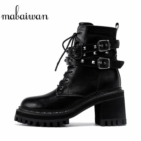 boots mabaiwan 2021 buckle ankle for women autumn winter motorcycle platform chunky high heel shoes rivets military, Black
boots mabaiwan 2021 buckle ankle for women autumn winter motorcycle platform chunky high heel shoes rivets military, Black