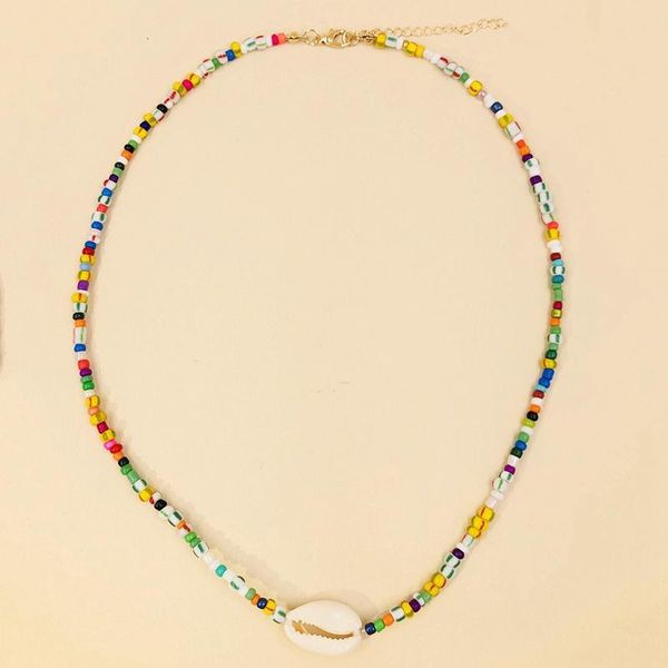pendant necklaces women necklace colorful bohemian natural shell bead clavicle choker jewellery, Silver
pendant necklaces women necklace colorful bohemian natural shell bead clavicle choker jewellery, Silver