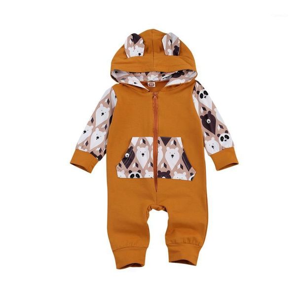 fall autumn 0-18m born baby girl boy hooded ears cartoon bear print zipper romper long sleeve toddler infant outfit jumpsuits, Blue
fall autumn 0-18m born baby girl boy hooded ears cartoon bear print zipper romper long sleeve toddler infant outfit jumpsuits, Blue