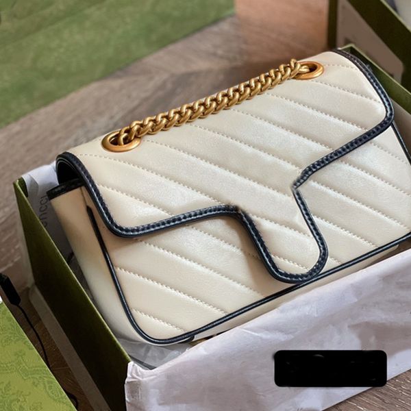 fashion chain crossbody bag classic letter women handbag purse flap messenger bags white shoulder bag with blue edge ing
fashion chain crossbody bag classic letter women handbag purse flap messenger bags white shoulder bag with blue edge ing
