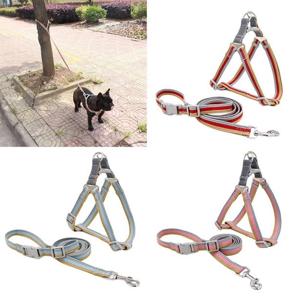 dog collars & leashes pet harness set adjustable no pull leash vest outdoor walking safety canvas strap and reflective traction rope
dog collars & leashes pet harness set adjustable no pull leash vest outdoor walking safety canvas strap and reflective traction rope