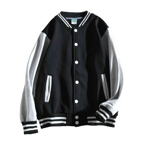 new men single breasted patchwork casual baseball uniform coat male jaqua masculino thick bomber et, Black
new men single breasted patchwork casual baseball uniform coat male jaqua masculino thick bomber et, Black