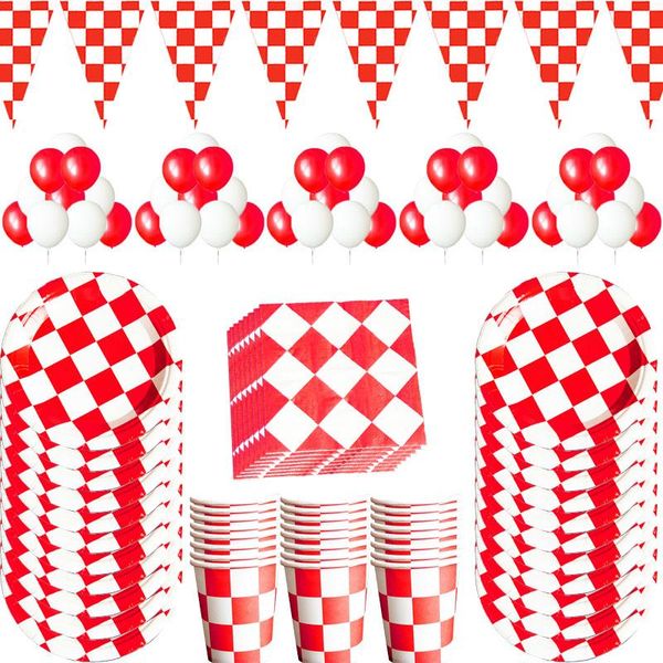 disposable dinnerware red white racing car party deco servies chess tableware set checkered flag supplies baby shower for kids
disposable dinnerware red white racing car party deco servies chess tableware set checkered flag supplies baby shower for kids