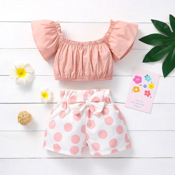 clothing sets kids clothes girls toddler baby off shoulder solid +polka dot printed shorts outfits first birthday party summer dress, White
clothing sets kids clothes girls toddler baby off shoulder solid +polka dot printed shorts outfits first birthday party summer dress, White