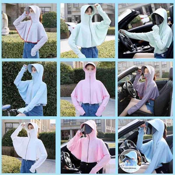 wide brim hats 2021 summer anti uv sun protection coat hoodie with fishing cap hat removable hiking for cycling fully scarf c5b5, Blue;gray
wide brim hats 2021 summer anti uv sun protection coat hoodie with fishing cap hat removable hiking for cycling fully scarf c5b5, Blue;gray