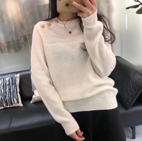 women's sweaters fashion xk12756 2021 runway luxury european design party style clothing, White;black
women's sweaters fashion xk12756 2021 runway luxury european design party style clothing, White;black