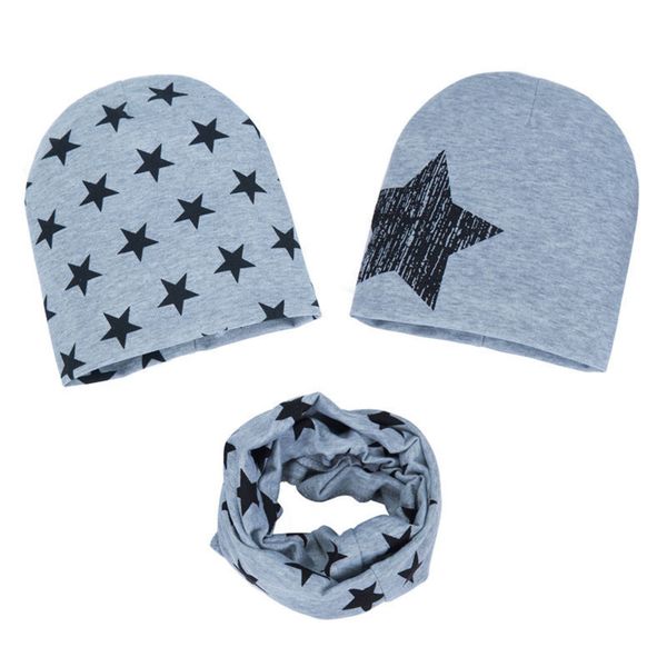 scarf hat autumn and winter children's bib three piece baby star print pullover baby cotton knitted, Blue;gray
scarf hat autumn and winter children's bib three piece baby star print pullover baby cotton knitted, Blue;gray