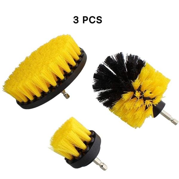car sponge 3 pcs nylon scrubber drill attachment cleaning brush yellow medium bristle stiffness - for 1/4in power
car sponge 3 pcs nylon scrubber drill attachment cleaning brush yellow medium bristle stiffness - for 1/4in power