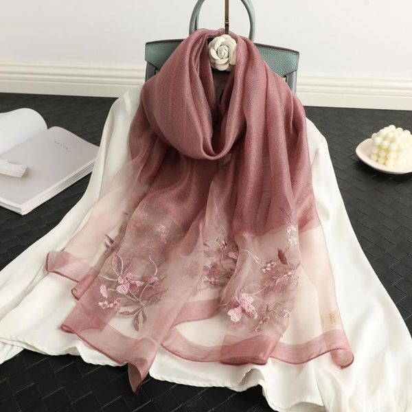 scarves lady floral embroidery silk wool scarf women hijab female foulard soft pashmina long beach stoles shawl wrap bandana, Blue;gray
scarves lady floral embroidery silk wool scarf women hijab female foulard soft pashmina long beach stoles shawl wrap bandana, Blue;gray