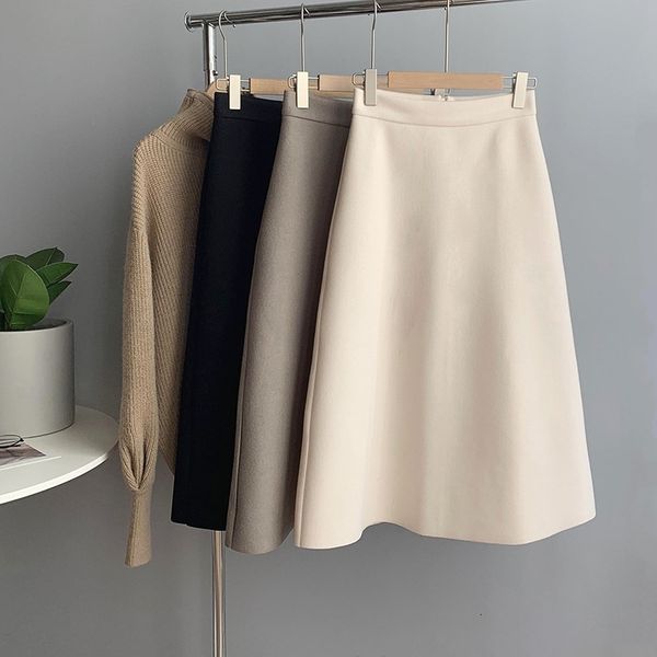 skirts spring high waist pure color women woolen elegant a-line long casual faldas jupe femme saia 8tnl, Black
skirts spring high waist pure color women woolen elegant a-line long casual faldas jupe femme saia 8tnl, Black