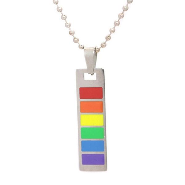 pendant necklaces 1pcs stainless steel rainbow necklace jewlry gift couple jewelry for friend, Silver
pendant necklaces 1pcs stainless steel rainbow necklace jewlry gift couple jewelry for friend, Silver