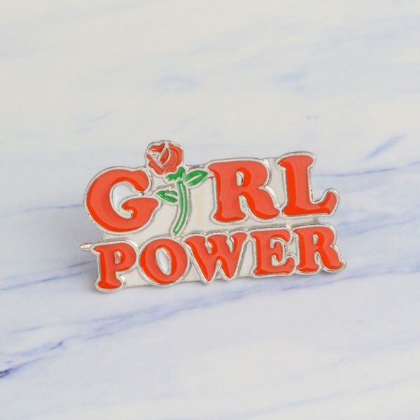 red rose alloy brooches girl power enamel pins silver plated feminist brooch for girls denim jacket shirt badge jewelry gift friend bag shoe, Gray
red rose alloy brooches girl power enamel pins silver plated feminist brooch for girls denim jacket shirt badge jewelry gift friend bag shoe, Gray