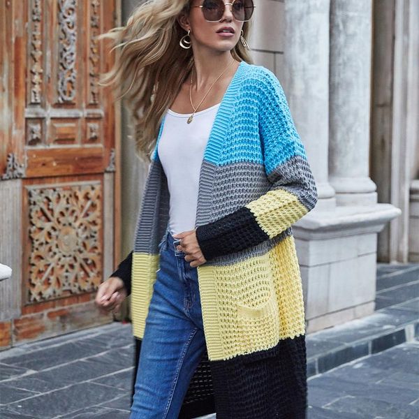 women's knits & tees cardigan sweater women long sleeve loose casual coat female with pockets solid knitted outwear clothes, White
women's knits & tees cardigan sweater women long sleeve loose casual coat female with pockets solid knitted outwear clothes, White