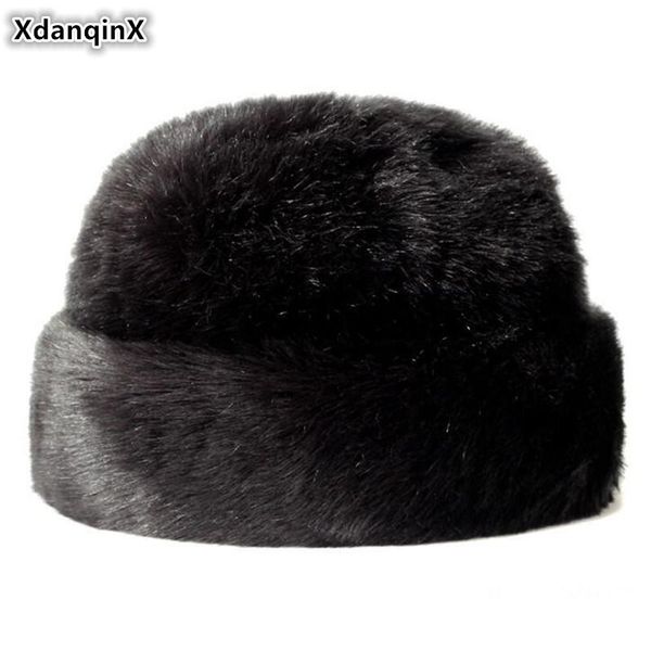 berets xdanqinx men's winter warm hat imitation hair bomber hats middle-aged elderly cold-proof dad's brand caps ski cap, Blue;gray
berets xdanqinx men's winter warm hat imitation hair bomber hats middle-aged elderly cold-proof dad's brand caps ski cap, Blue;gray