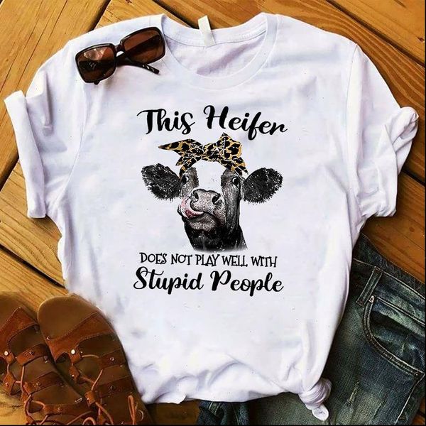 women lady t shirt vintage heifers printed tshirt ladies short sleeve loose tee shirt women female clothes graphic t shirt, White
women lady t shirt vintage heifers printed tshirt ladies short sleeve loose tee shirt women female clothes graphic t shirt, White
