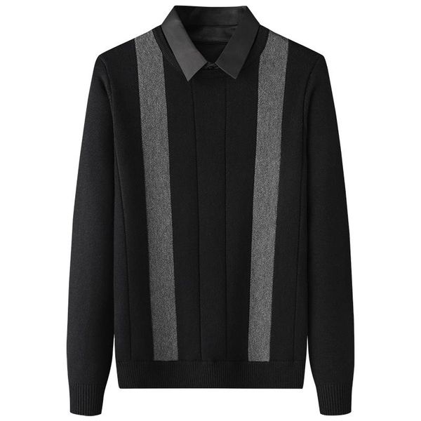 men's sweaters men 2021 autumn winter fashion fake two-piece sweater male warm slim fit pullovers casual striped knitted o131, White;black
men's sweaters men 2021 autumn winter fashion fake two-piece sweater male warm slim fit pullovers casual striped knitted o131, White;black