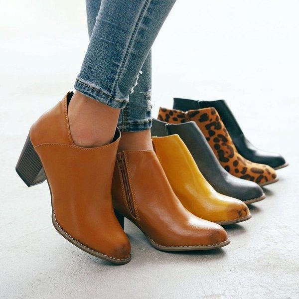 boots women's leather pointed thick heel autumn high-heeled side zipper wild personalized, Black
boots women's leather pointed thick heel autumn high-heeled side zipper wild personalized, Black