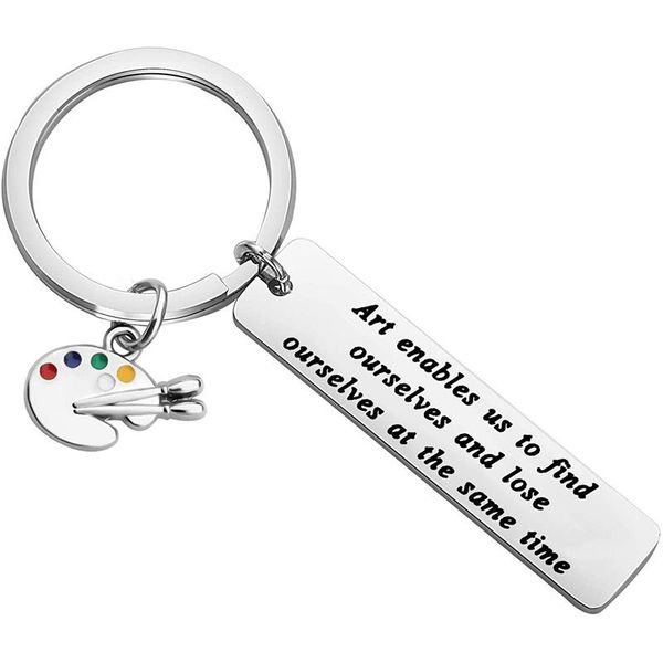 keychains art enables us to find ourselves inspirational key chain lover gift painter artist paint palette keychain bob ross, Silver
keychains art enables us to find ourselves inspirational key chain lover gift painter artist paint palette keychain bob ross, Silver