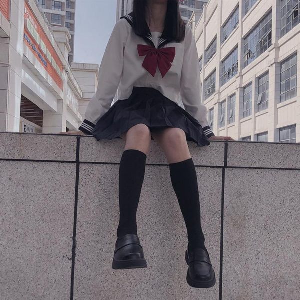 clothing sets 2021 japanese jk school uniform summer girls sakura embroideried autumn high women novelty sailor suits uniforms xxl, White
clothing sets 2021 japanese jk school uniform summer girls sakura embroideried autumn high women novelty sailor suits uniforms xxl, White