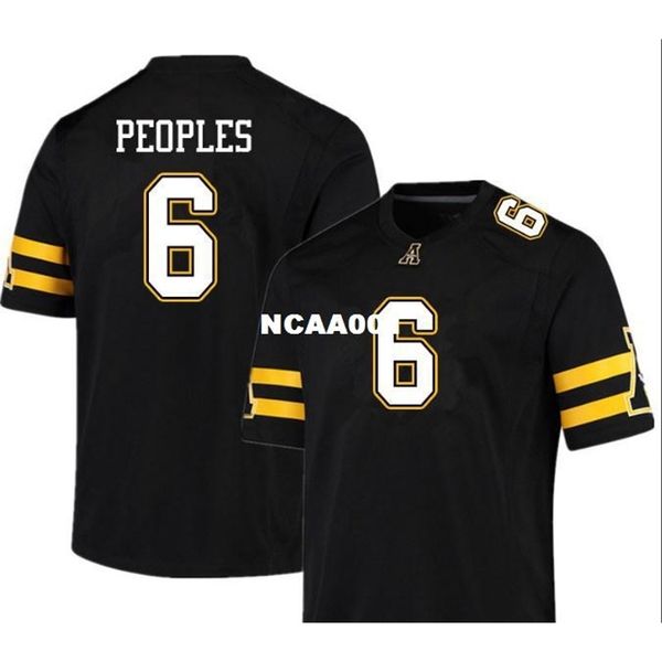 001 app state mountaineers camerun peoples #6 real full embroidery college jersey size s-4xl or custom any name or number jersey, Black
001 app state mountaineers camerun peoples #6 real full embroidery college jersey size s-4xl or custom any name or number jersey, Black