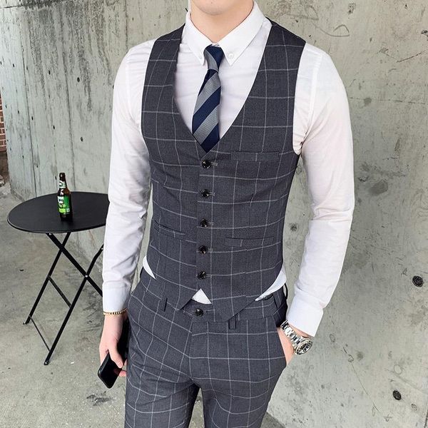 men's suits & blazers 3 color vest and pant slm fit costume mariage homme business social dress suit 2pcs completo uomo elegante traje, White;black
men's suits & blazers 3 color vest and pant slm fit costume mariage homme business social dress suit 2pcs completo uomo elegante traje, White;black